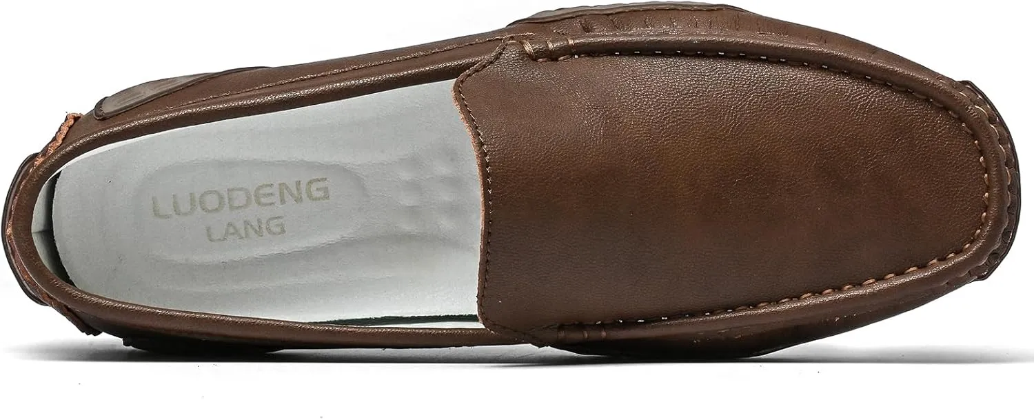Men's Loafers Casual Shoes Slip On Driving Loafers Penny Loafers with Rubber Sole Soft Light-Weight Flats Boat Free Shoes…