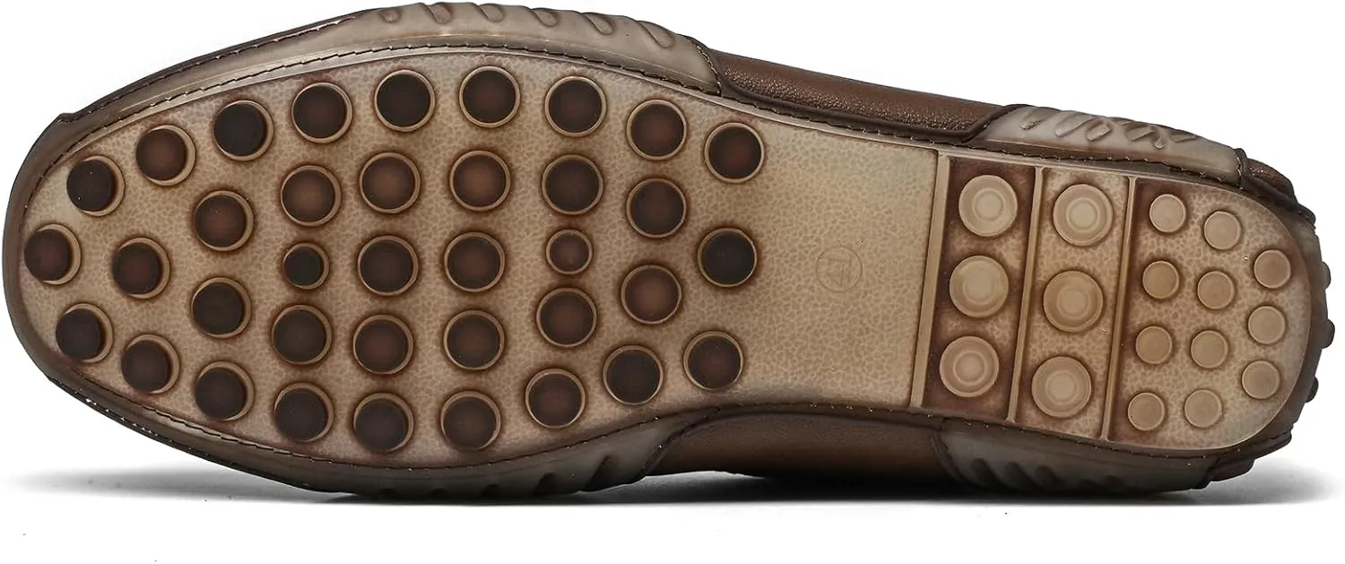 Men's Loafers Casual Shoes Slip On Driving Loafers Penny Loafers with Rubber Sole Soft Light-Weight Flats Boat Free Shoes…