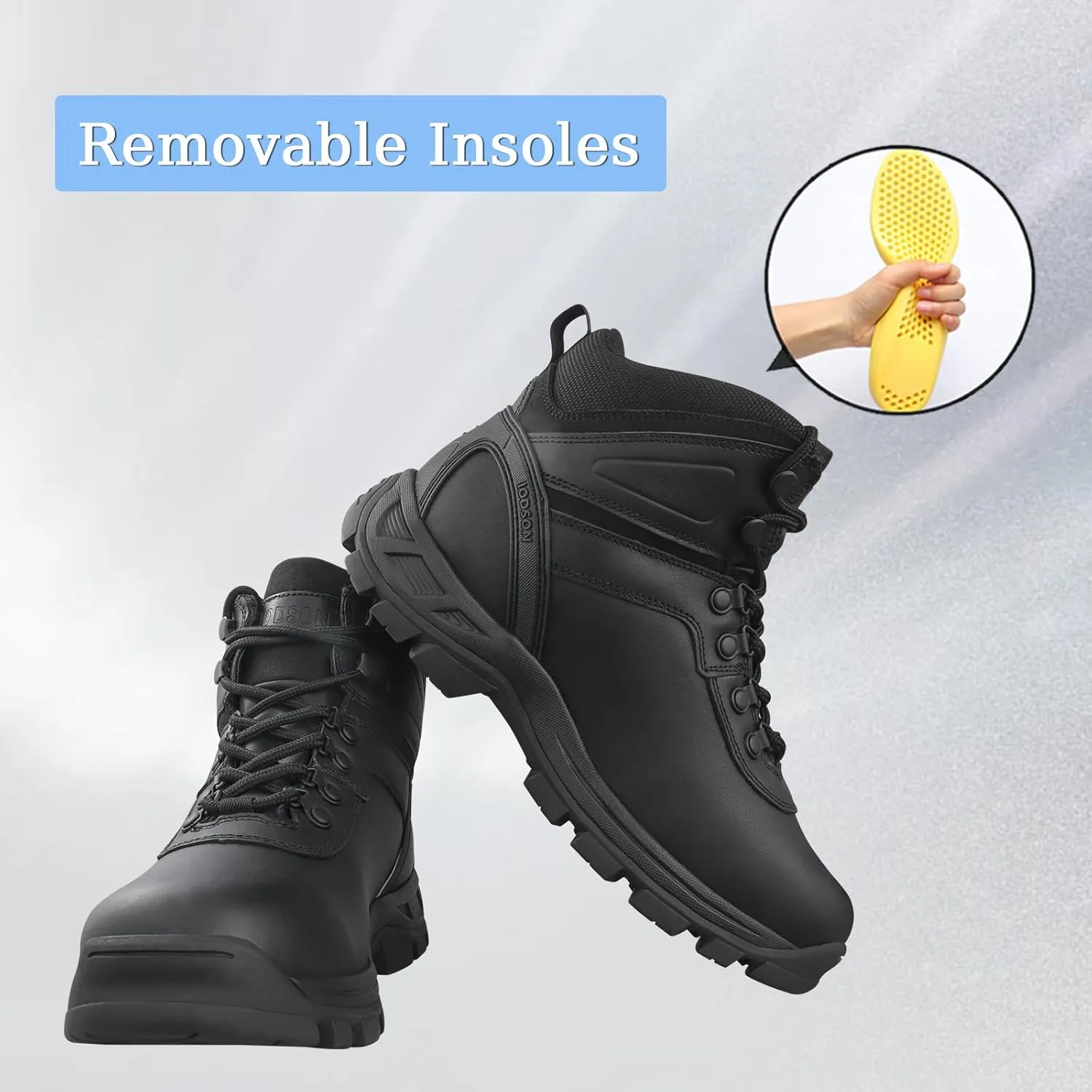 Men‘s Military Boots Waterproof Tactical Boots Durable Work Boot Duty Boots Anti-Silp Hiking Boots Security Boots Ankle Leather Boots
