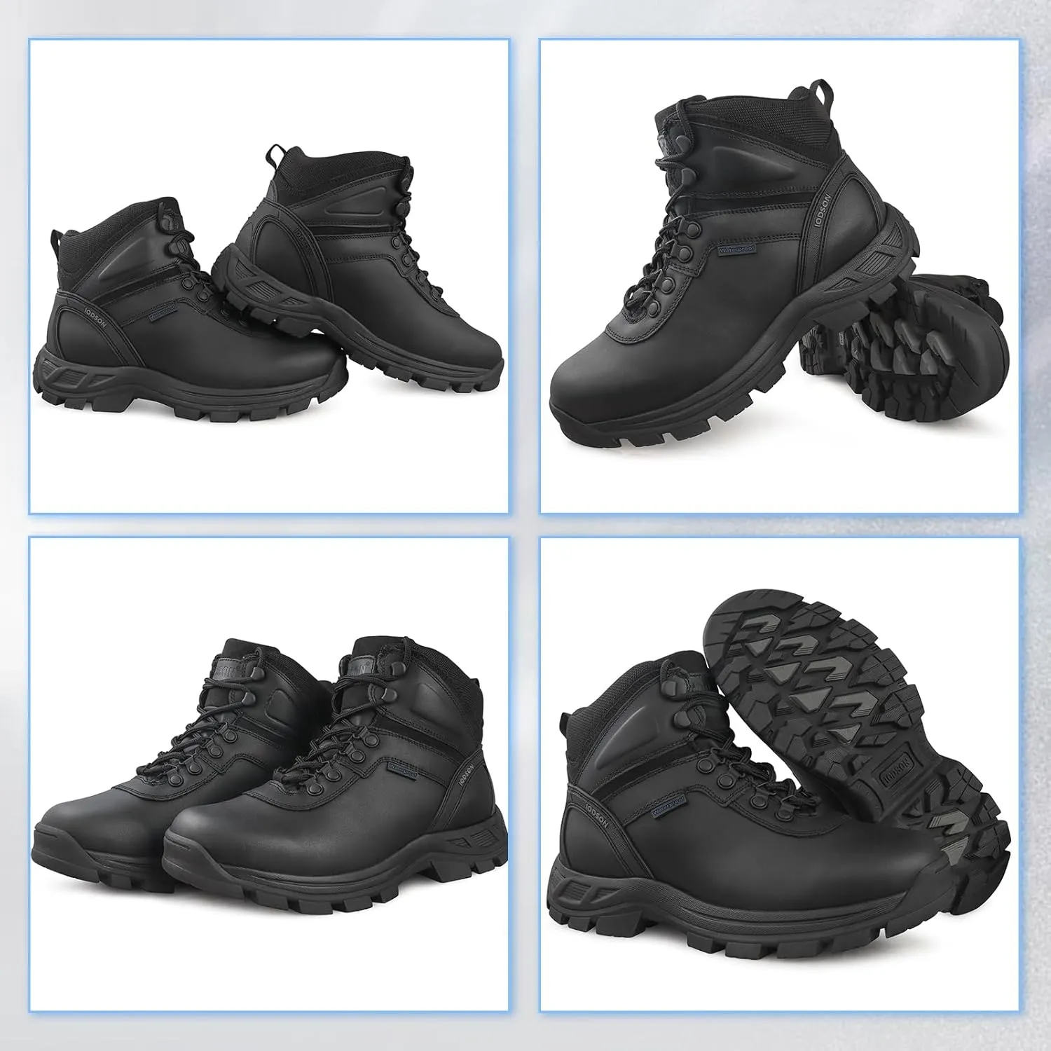 Men‘s Military Boots Waterproof Tactical Boots Durable Work Boot Duty Boots Anti-Silp Hiking Boots Security Boots Ankle Leather Boots