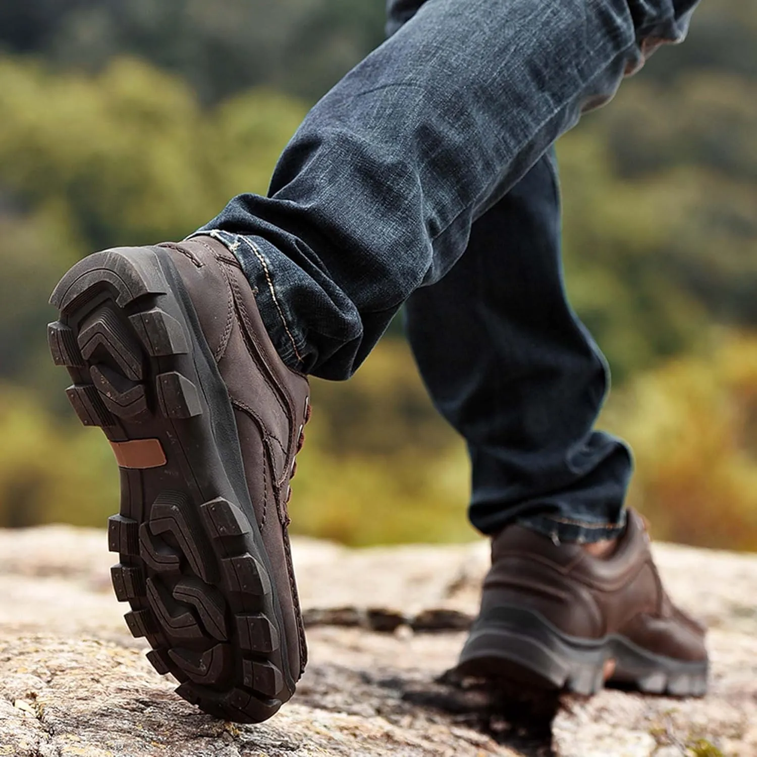 Men's non-slip climbing shoes comfortable waterproof hiking shoes outdoor cross-country camping travel shoes outdoor activities sports shoes