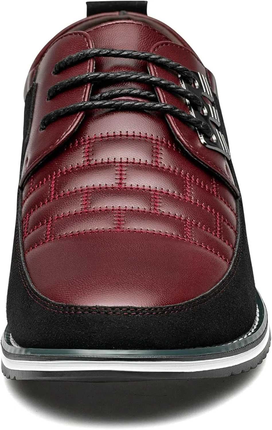 Men's Premium Leather Dress Shoes Comfort Business Casual Oxford Shoes Fashion Dress Sneakers Soft Loafers Derby Shoe for Office Working Walking Driving