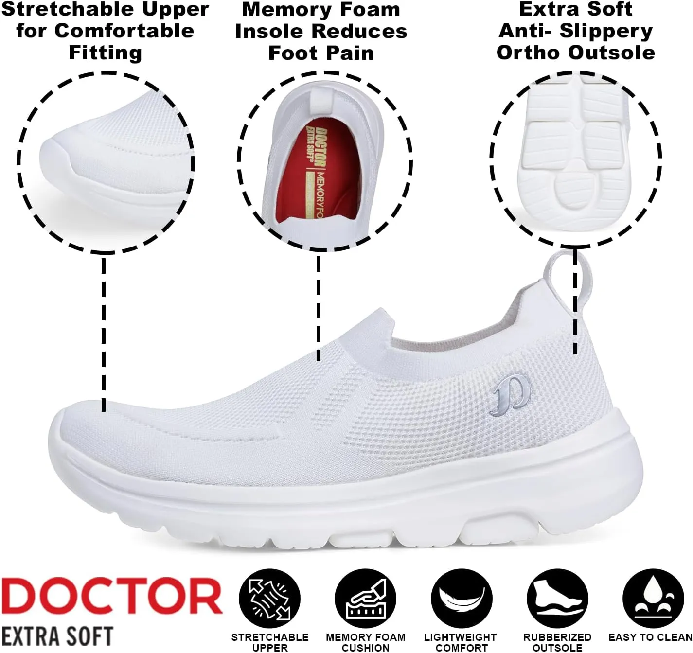 Men's Sports Shoes with Memory Foam Cushioned Insole| Running Walking Gym Training Jogging Athletics| Comfortable & Stylish| Casual & Lightweight|Slipon Sneaker Gent's Boy's ART-2008