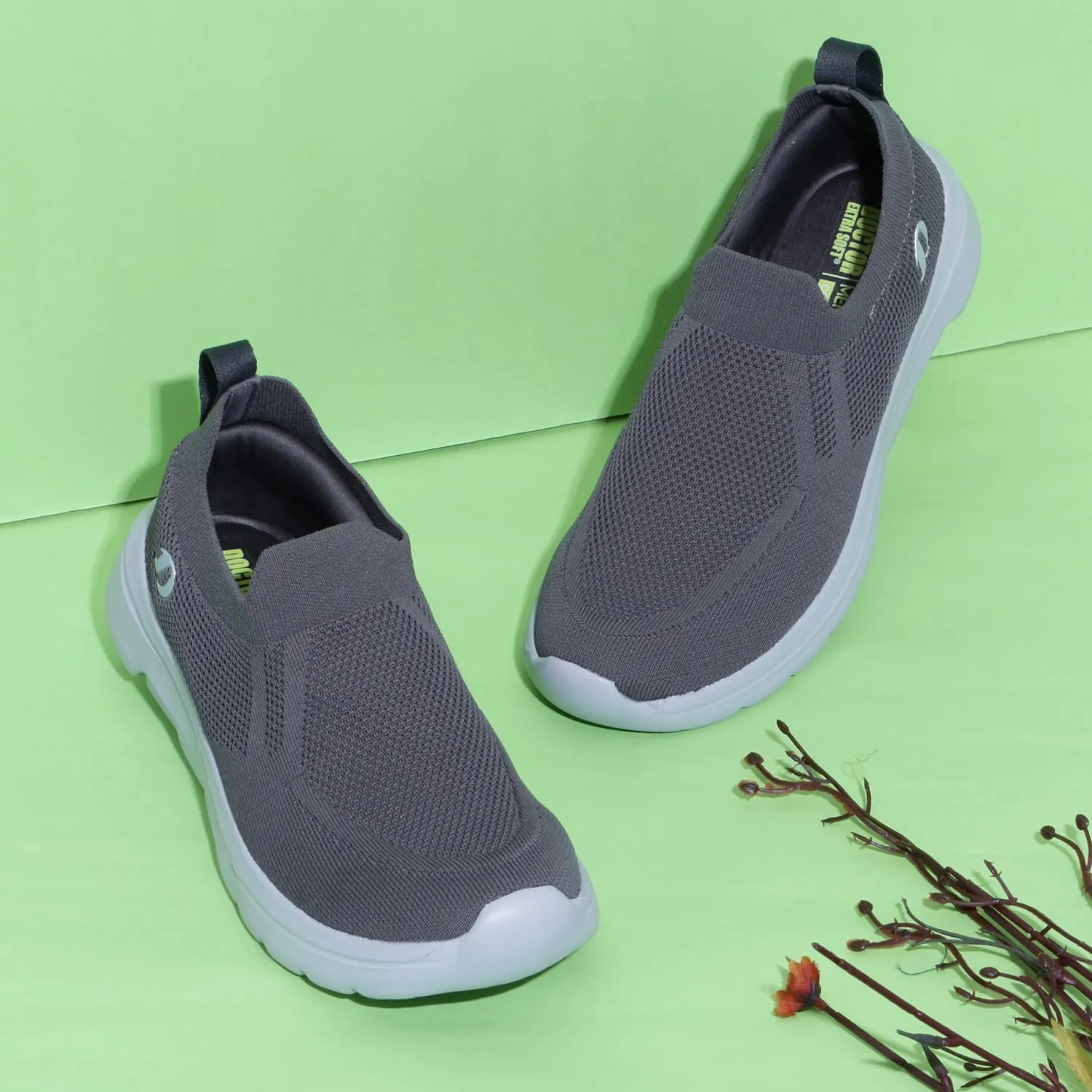 Men's Sports Shoes with Memory Foam Cushioned Insole| Running Walking Gym Training Jogging Athletics| Comfortable & Stylish| Casual & Lightweight|Slipon Sneaker Gent's Boy's ART-2008