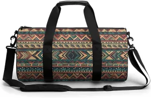 Mens Womens Gym Bag, Native American Print Duffle Bags,travel Gym Duffle Bag,garment Duffle Bag,gym Bag with Shoe Compartment