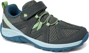 Merrell Kids Ridge Trek Hiking Shoe, Olive, 5.5 Wide US Unisex Big_Kid