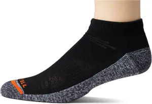 Merrell Men's and Women's Lightweight Work Socks-3 Pair Pack-Unisex Repreve with Durable Reinforcement