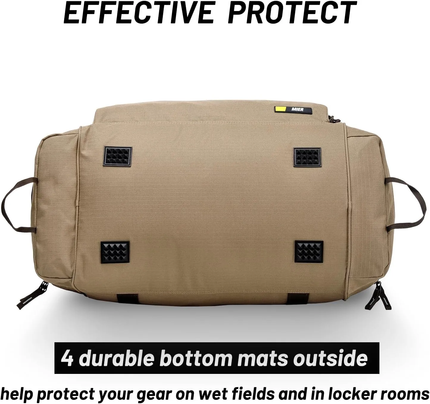 MIER Large Duffel Bag Men's Gym Bag with Shoe Compartment, 60L