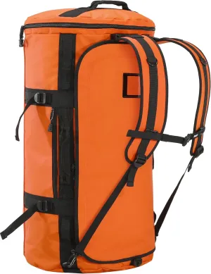 MIER Large Duffle Backpack Sports Gym Bag with Shoe Compartment, Heavy Duty and Water Resistant, Orange, 45L