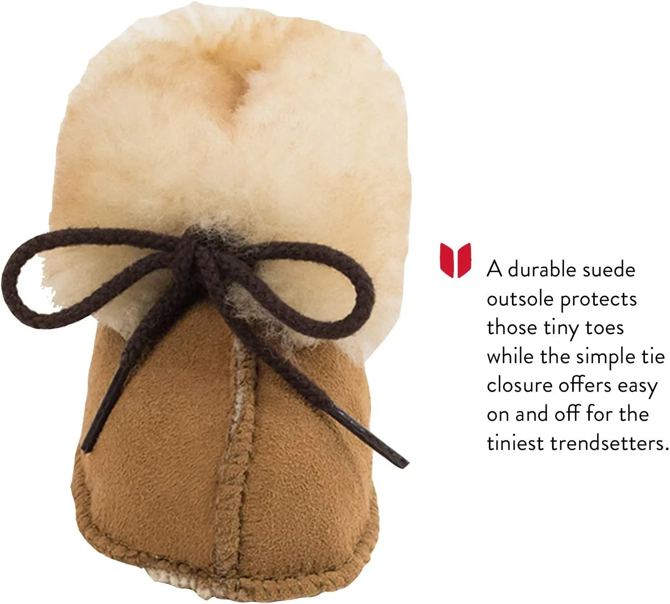 Minnetonka Genuine Sheepskin Bootie (Infant/Toddler)