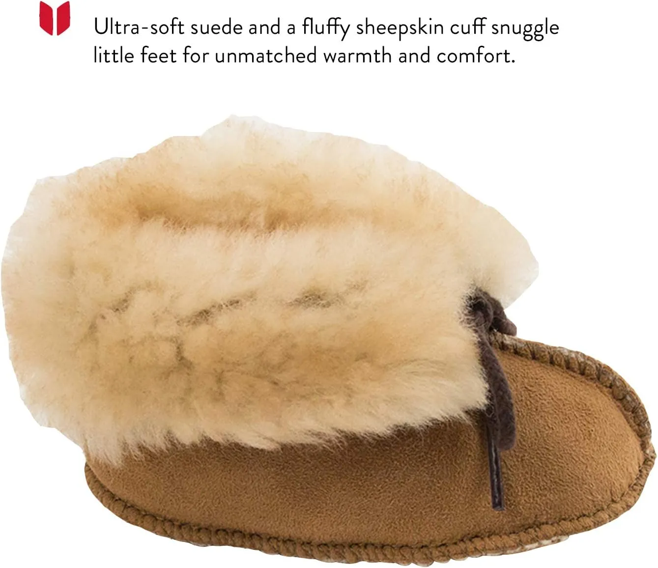 Minnetonka Genuine Sheepskin Bootie (Infant/Toddler)