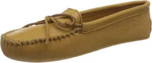 Minnetonka Women's Double Deerskin Soft Leather Sole Moccasin