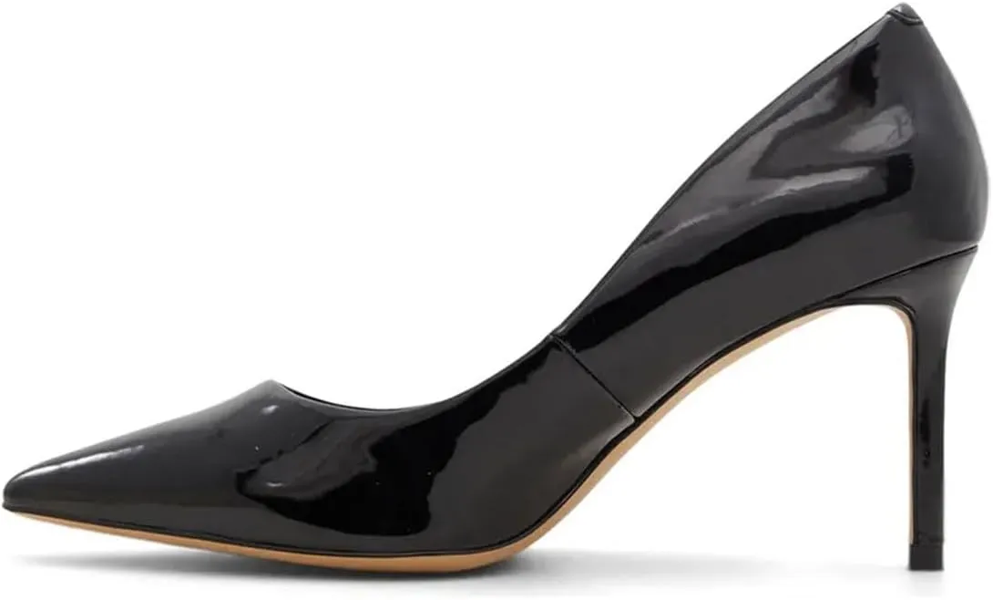 miss left Women Trendy Stilettos Closed Pointy Toe Pumps Slip On High Heeled Shoes for Everyday Working Commuting Size 4-16 US