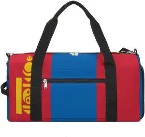 Mongolia Flag Gym Bag for Boys Girls with Shoe Compartment Lightweight Weekender