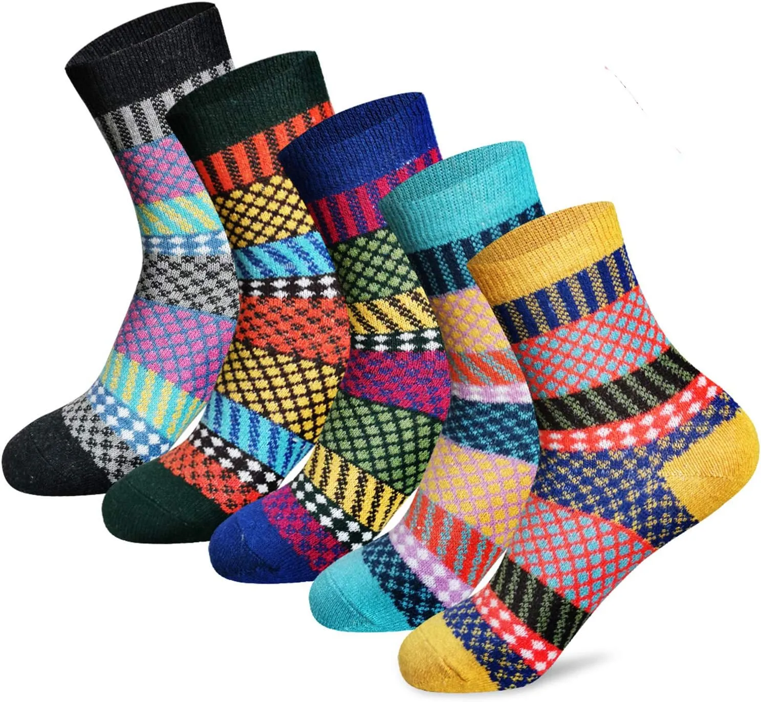 MORECOO Womens Socks Winter - Stocking Stuffers Gifts for Women - Thick Wool Soft Warm Cozy Crew Socks for Women