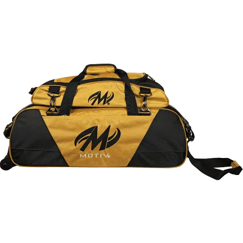 Motiv Ballistix Triple Tote Gold Shoe Bag Bundle