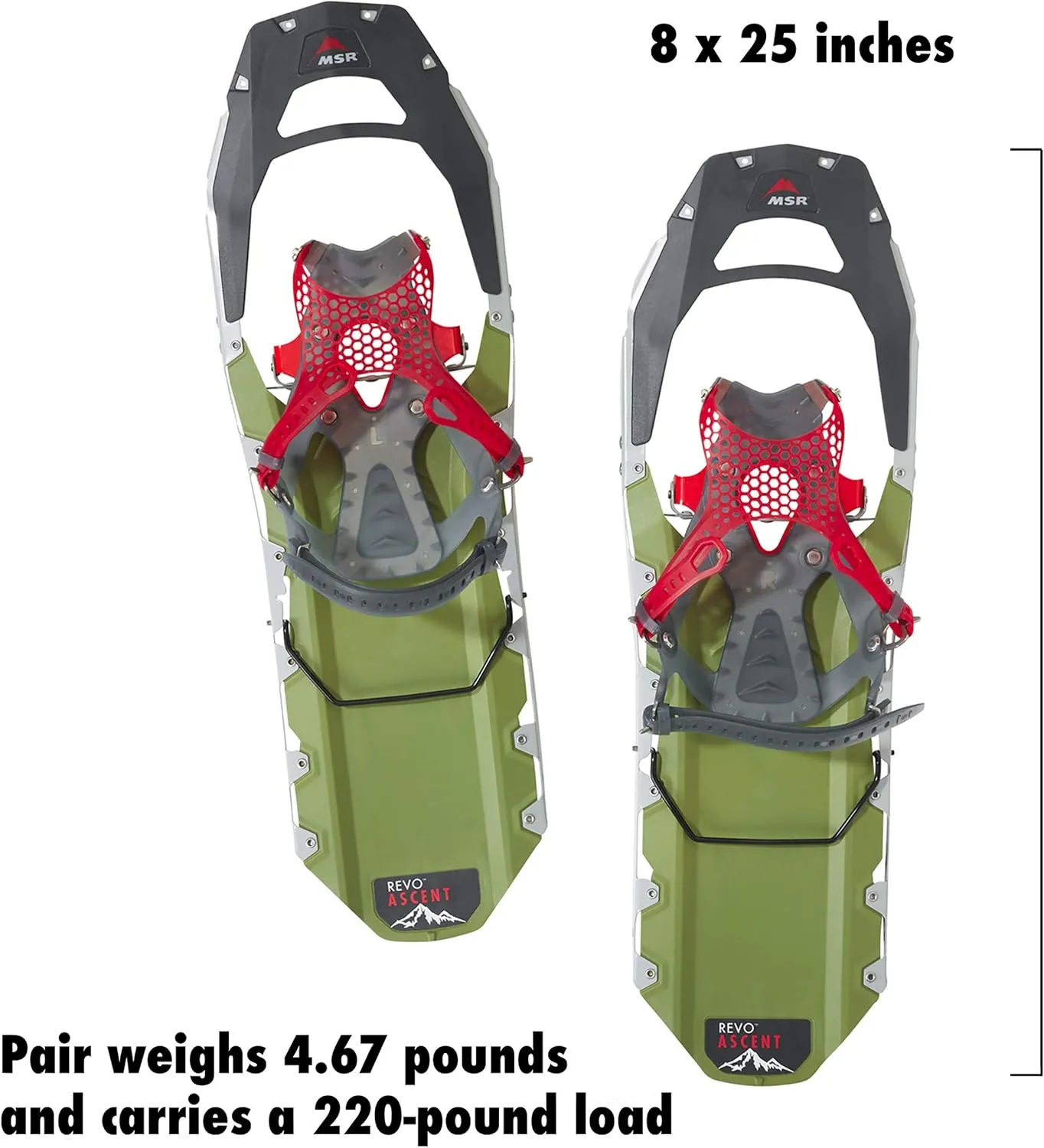 MSR Revo Ascent Backcountry & Mountaineering Snowshoes with Paragon Bindings