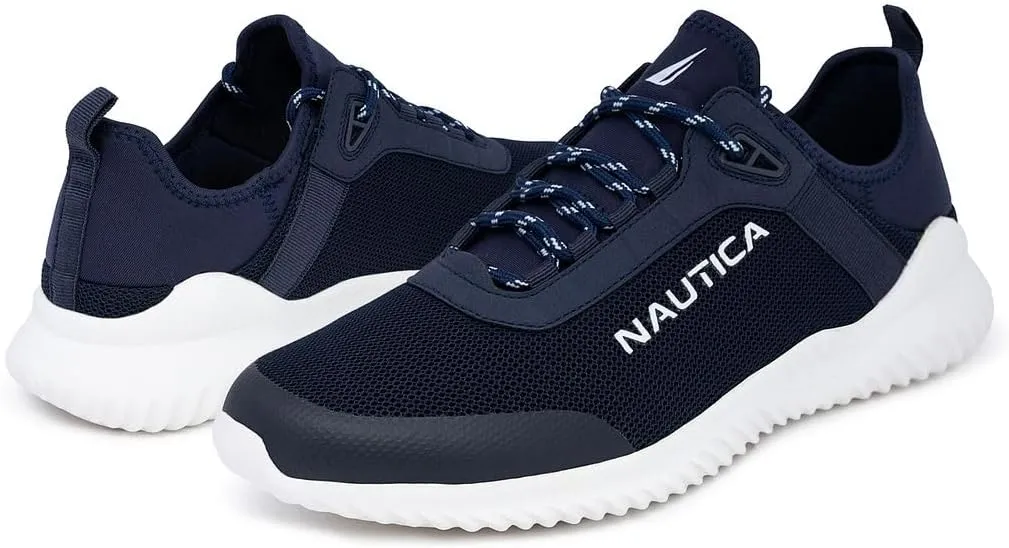 Nautica Mens Running Sneakers Sport Fashion Lace-Up Athletic Soft Shoes for Gym Tennis Men – Cushioned, Breathable, Lightweight & Comfortable