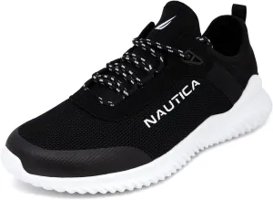 Nautica Mens Running Sneakers Sport Fashion Lace-Up Athletic Soft Shoes for Gym Tennis Men – Cushioned, Breathable, Lightweight & Comfortable