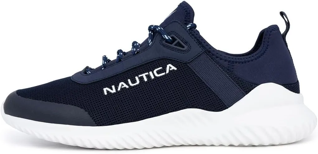 Nautica Mens Running Sneakers Sport Fashion Lace-Up Athletic Soft Shoes for Gym Tennis Men – Cushioned, Breathable, Lightweight & Comfortable