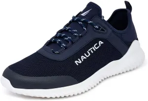 Nautica Mens Running Sneakers Sport Fashion Lace-Up Athletic Soft Shoes for Gym Tennis Men – Cushioned, Breathable, Lightweight & Comfortable