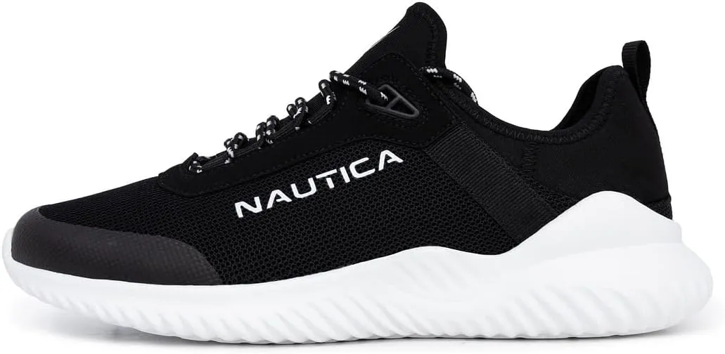 Nautica Mens Running Sneakers Sport Fashion Lace-Up Athletic Soft Shoes for Gym Tennis Men – Cushioned, Breathable, Lightweight & Comfortable