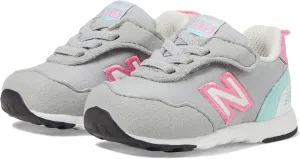 New Balance Baby 515 V1 New-b Hook and Loop Sneaker, Rain Cloud/Reflection/Signal Pink, 2 US Unisex Infant