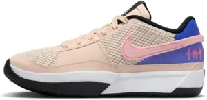 Nike Ja 1 Big Kids' Basketball Shoes (DX2294-802, Guava ICE/White/Black/Medium Soft Pink) Size 3