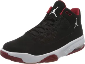 Nike Men's Jordan Max Aura 2 Basketball Shoe, BLACK/WHITE-GYM RED, 13 UK