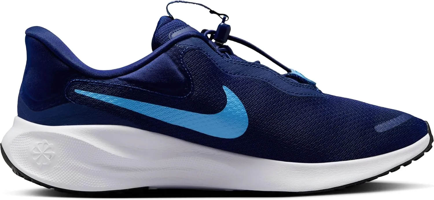 Nike Revolution 7 EasyOn Men's Road Running Shoes (FQ4112-400, Blue Void/White/Black/University Blue)
