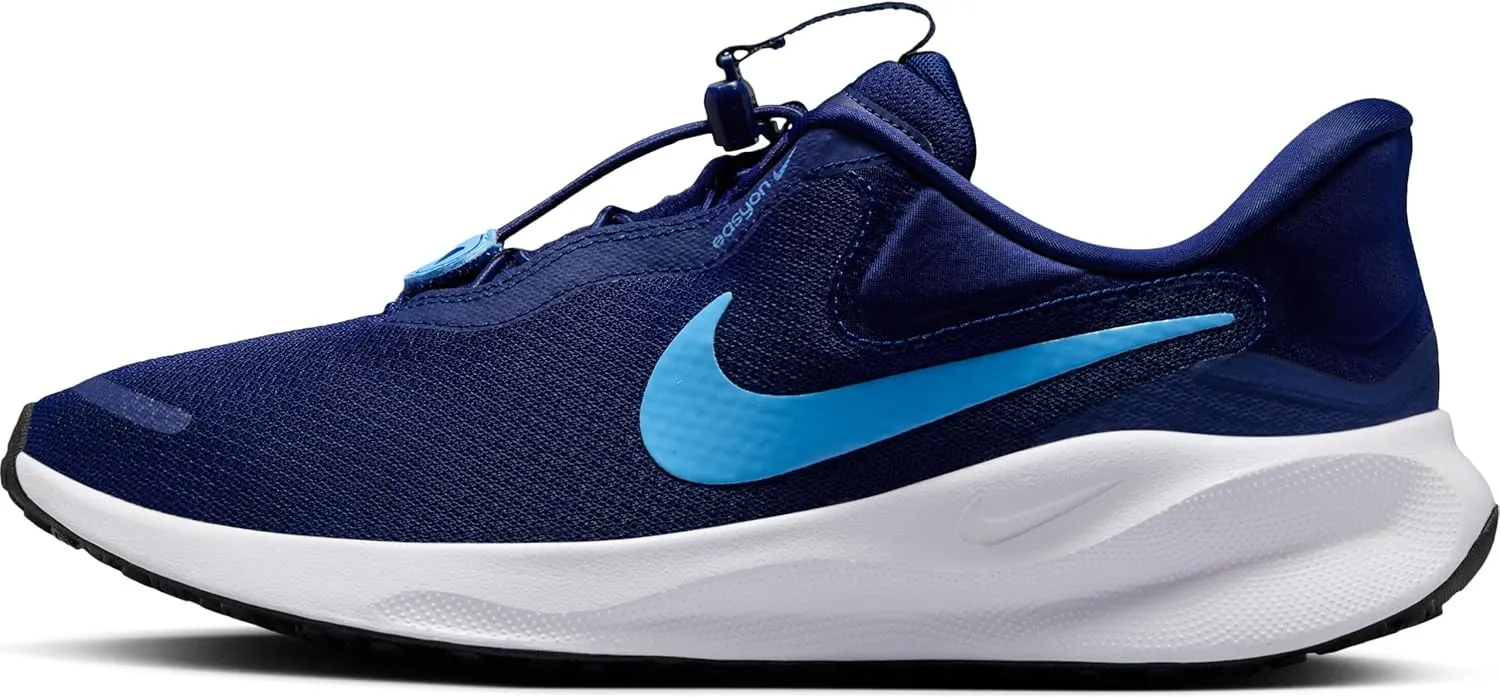 Nike Revolution 7 EasyOn Men's Road Running Shoes (FQ4112-400, Blue Void/White/Black/University Blue)