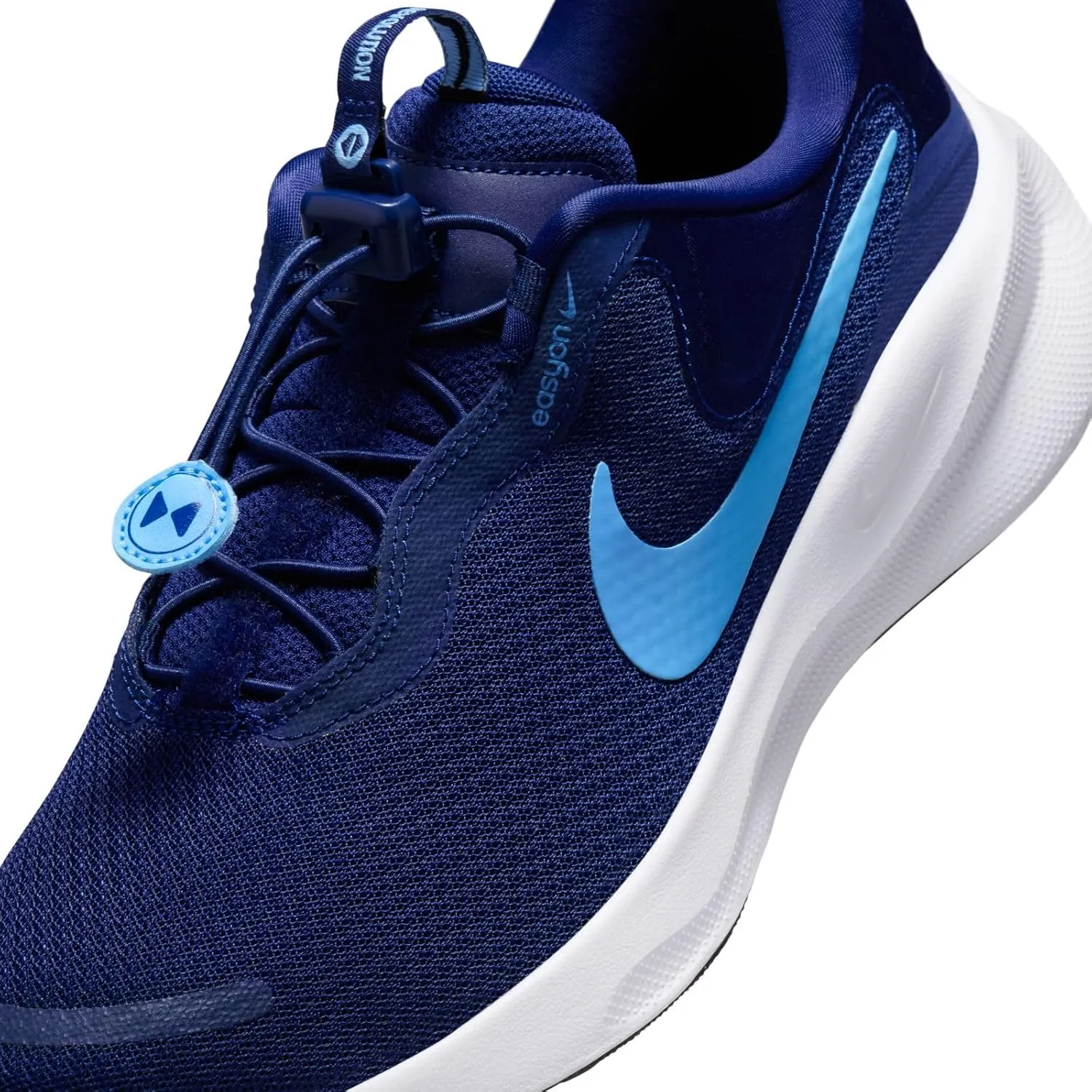 Nike Revolution 7 EasyOn Men's Road Running Shoes (FQ4112-400, Blue Void/White/Black/University Blue)