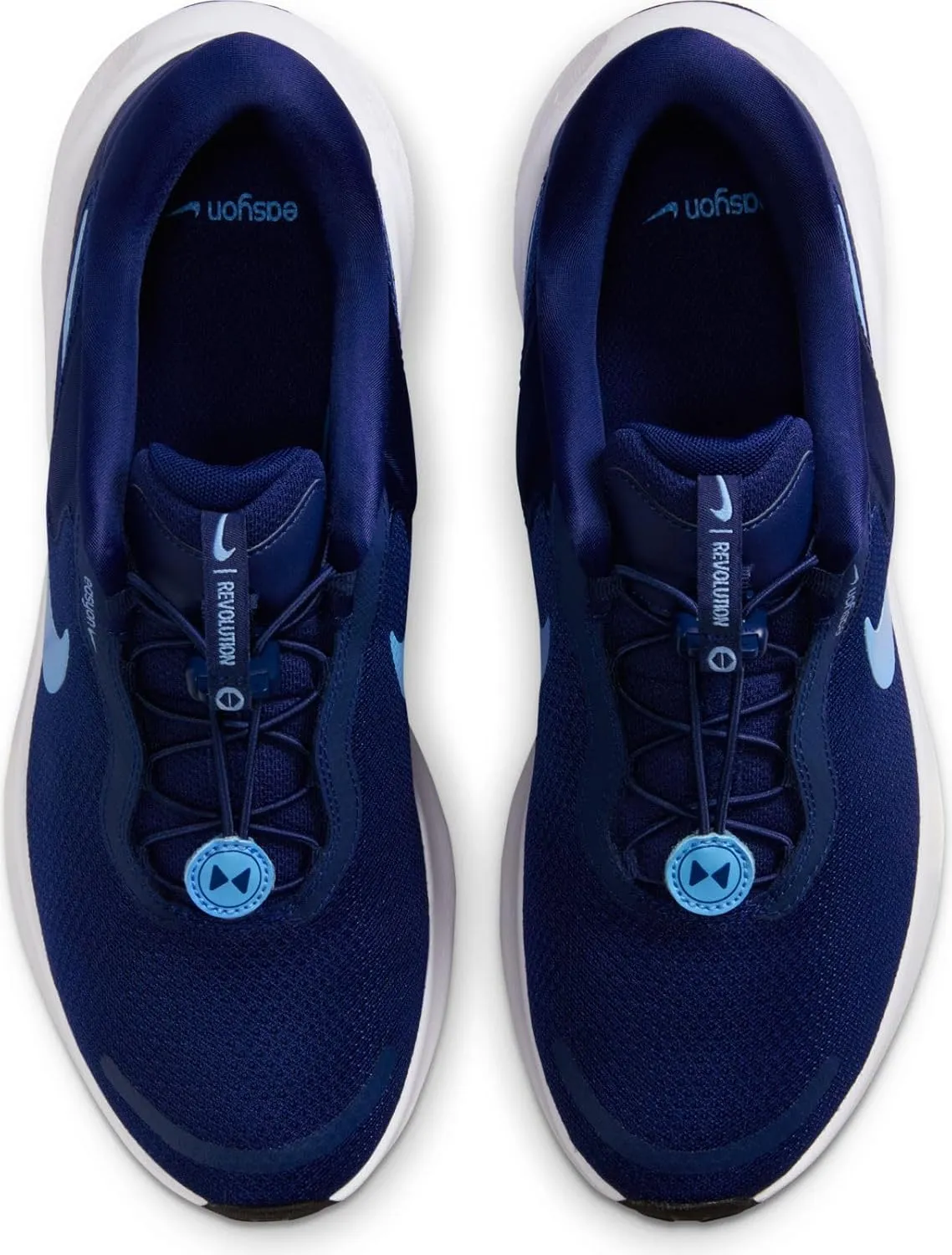 Nike Revolution 7 EasyOn Men's Road Running Shoes (FQ4112-400, Blue Void/White/Black/University Blue)