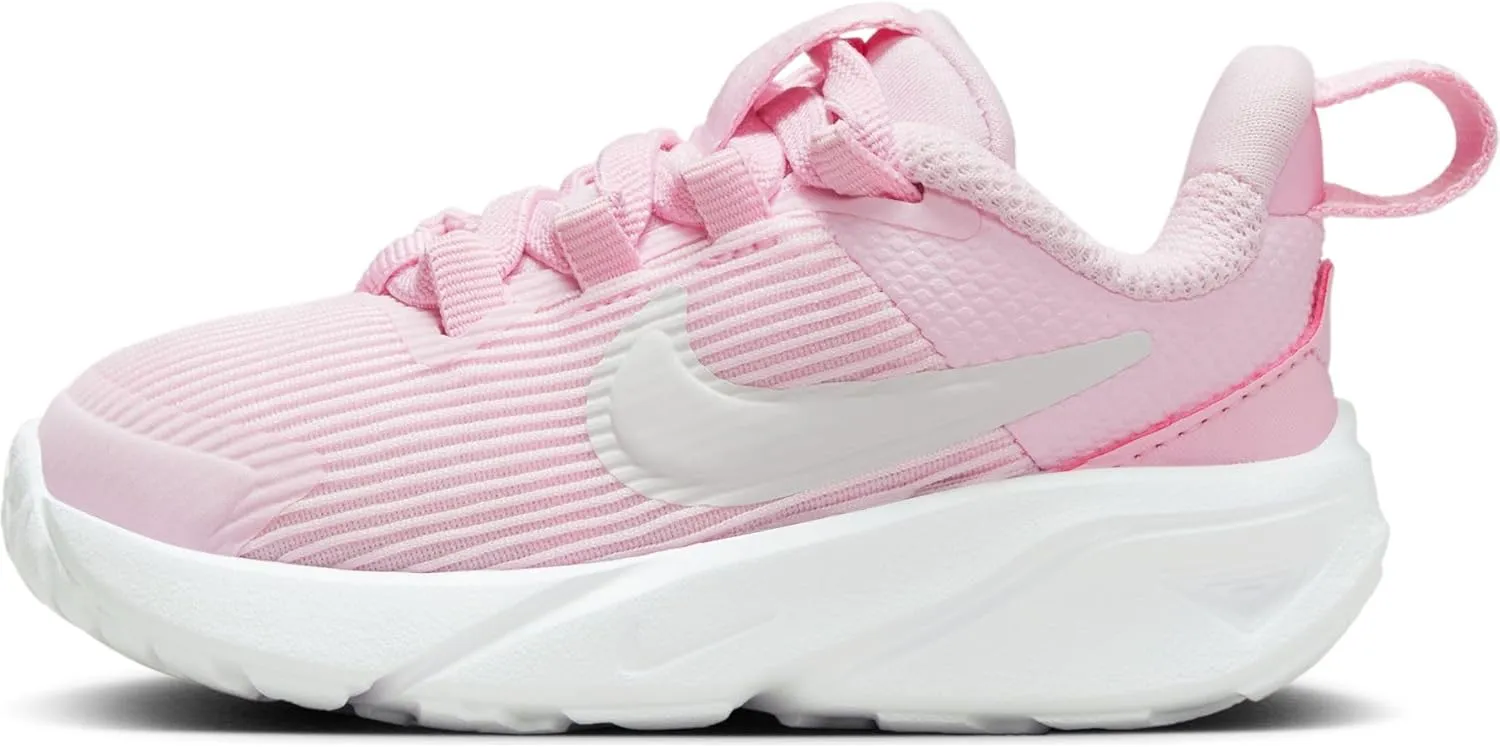 Nike Star Runner 4 Baby/Toddler Shoes (DX7616-602, Pink Foam/Summit White-White) Size 10