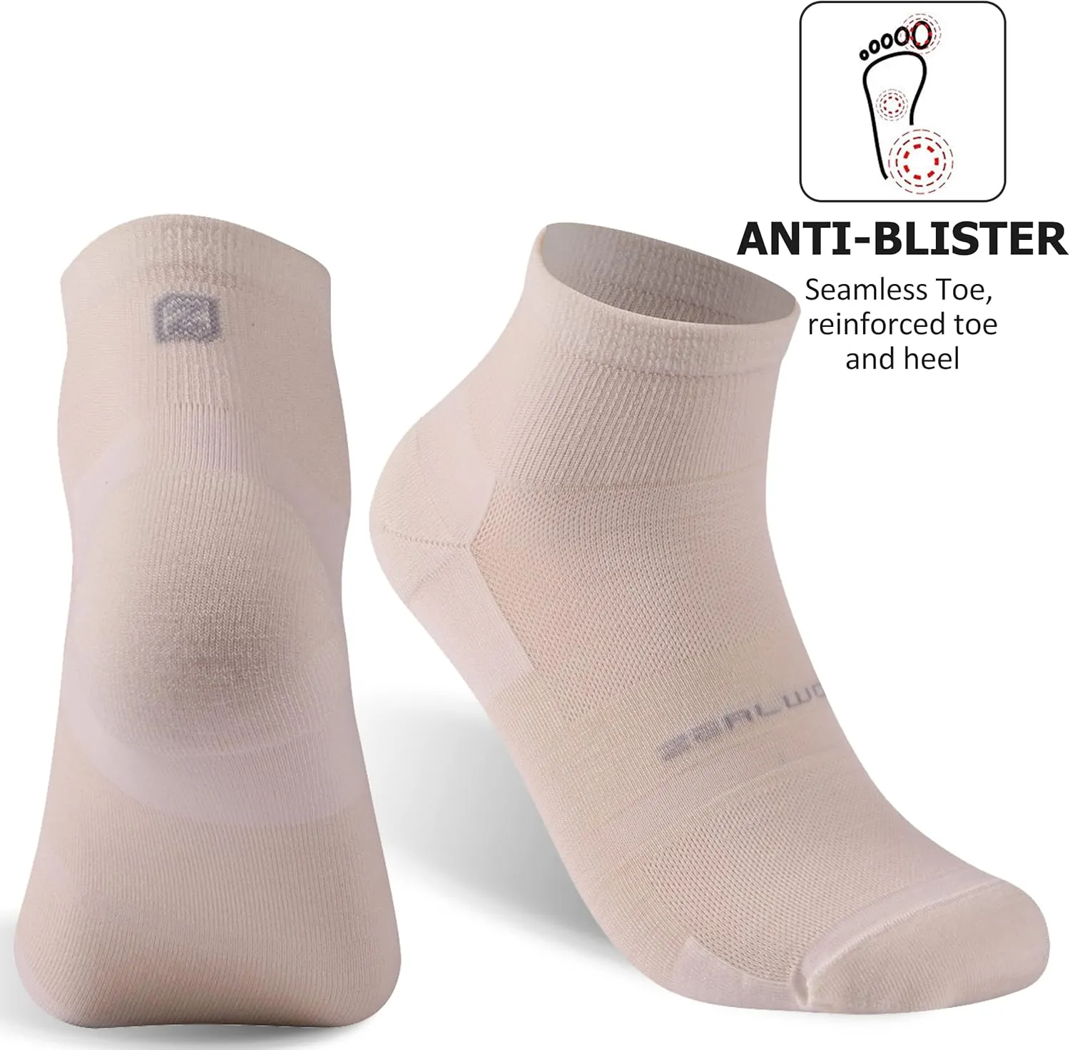 No Show Athletic Socks, ZEALWOOD Unisex Merino Wool Ultra-Light Running Tennis Golf Socks,1/3 Pairs