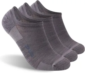 No Show Athletic Socks, ZEALWOOD Unisex Merino Wool Ultra-Light Running Tennis Golf Socks,1/3 Pairs