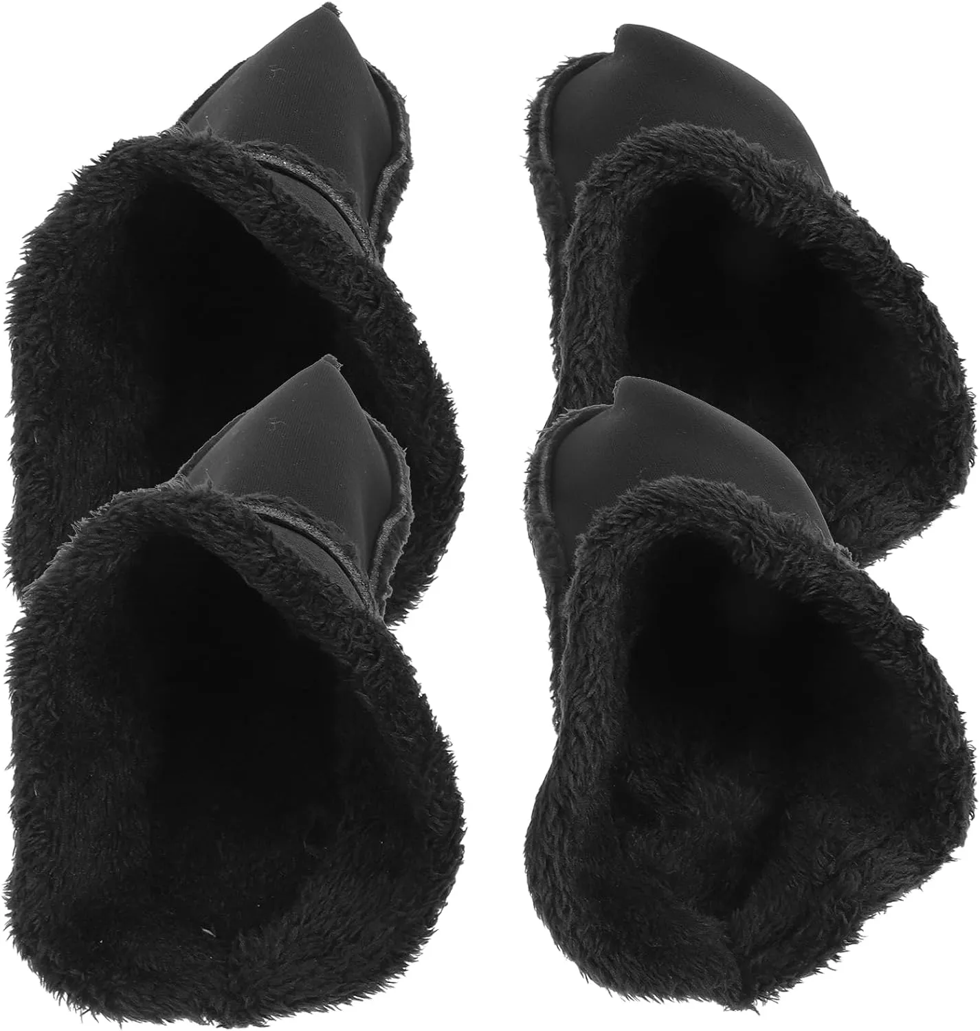 NOLITOY 2 Pairs Furry Liners Insoles Winter Fur Insert Shoe Liners Sole Warm Removable Furry Liners House Slippers Fleece for Outdoor Indoor 39-40