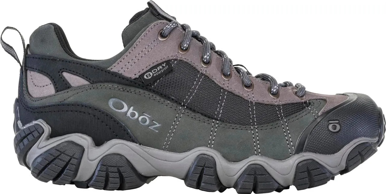 Oboz Men's Firebrand II Low B-Dry, Gray, 12 Wide