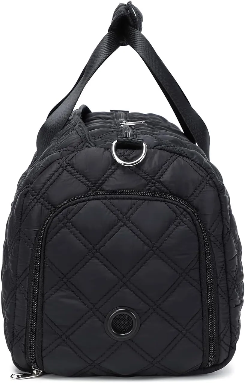 Octsky Gym Bag for Women with Shoe & Wet Compartment (Beige)