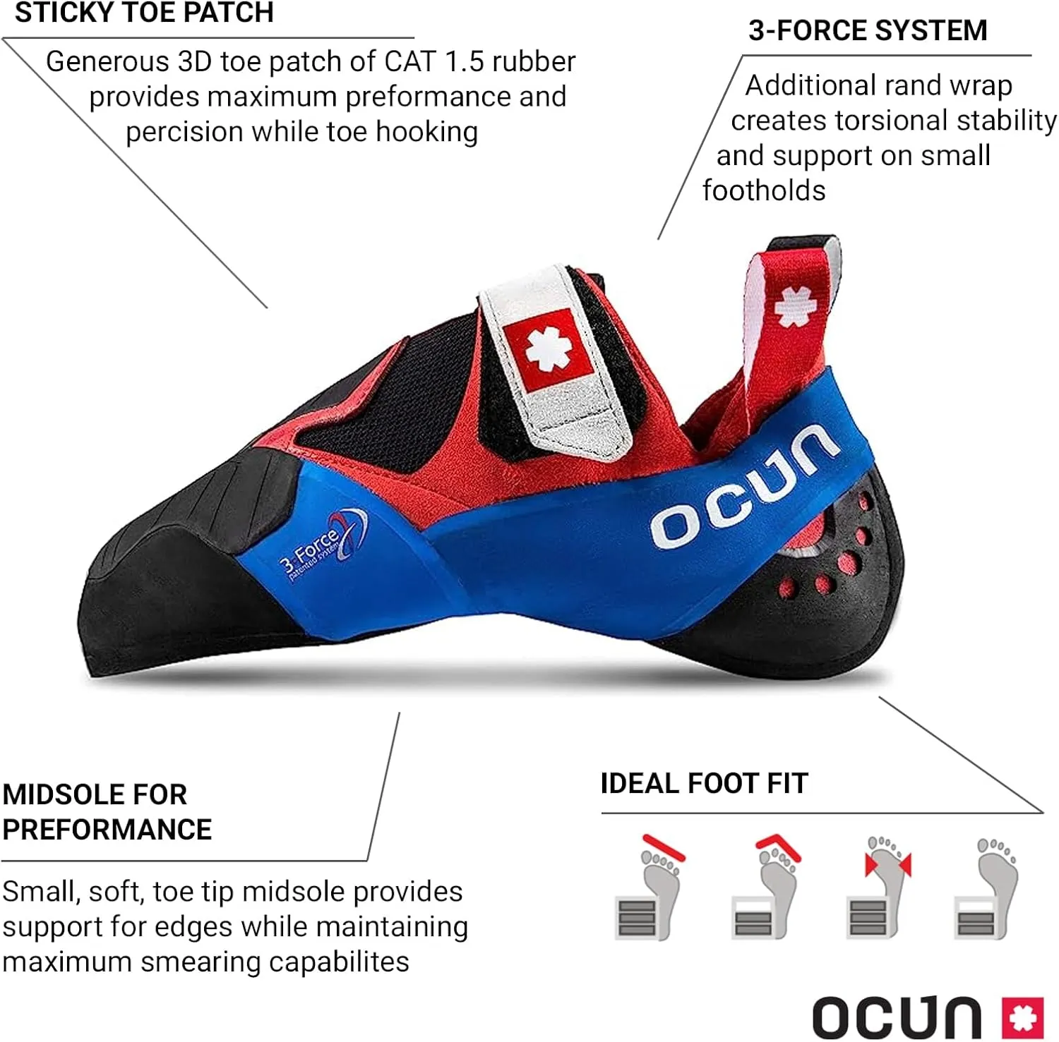 Ocun Fury Bouldering Shoe | Rock Climbing Shoe