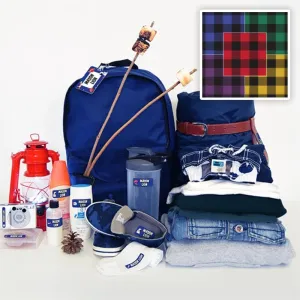 Oliver's Labels Trekker Package, 122 Durable Personalized Name Labels & Tags (Plaid)