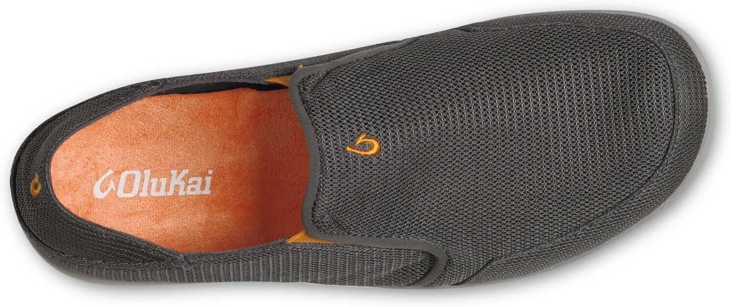 OLUKAI Nohea Mesh Men's Slip On Sneakers, Lightweight & Breathable Shoes for Everyday Wear, All-Weather & Enhanced Traction