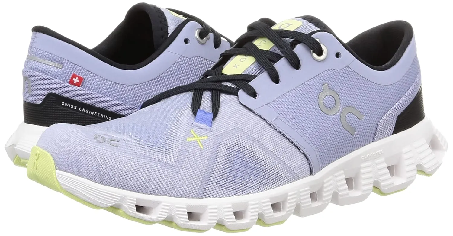 On Cloud X 3 Women's Running Shoes, Nimbus | White, 22.0 cm