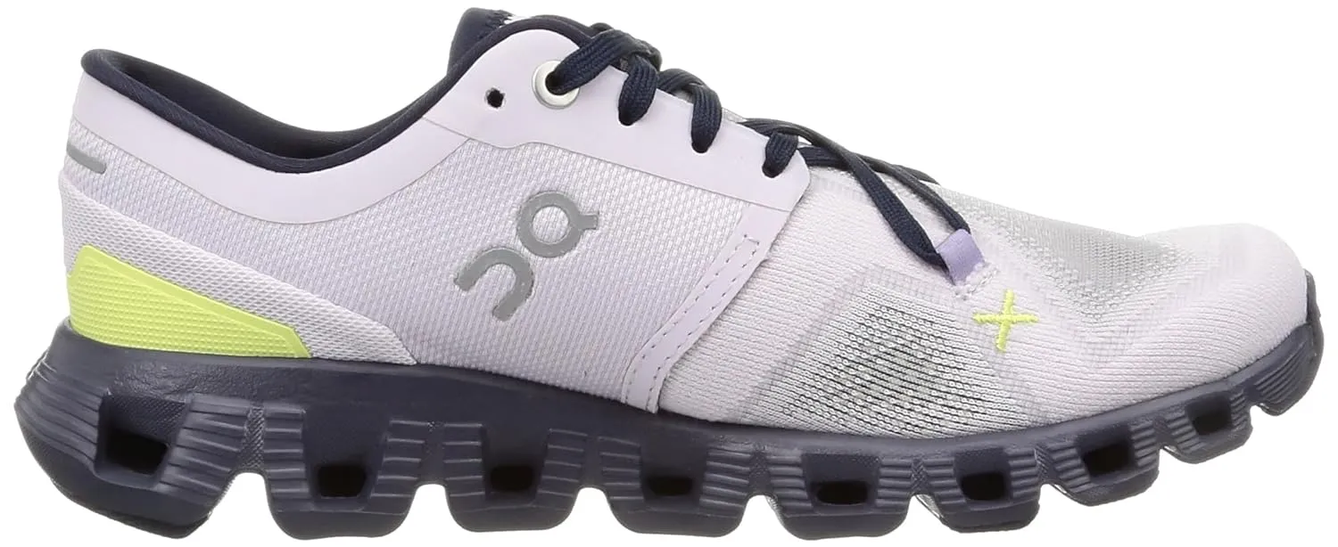 On(オン) On Cloud X 3 Women's Running Shoes, Orchid | Iron, 22.5 cm
