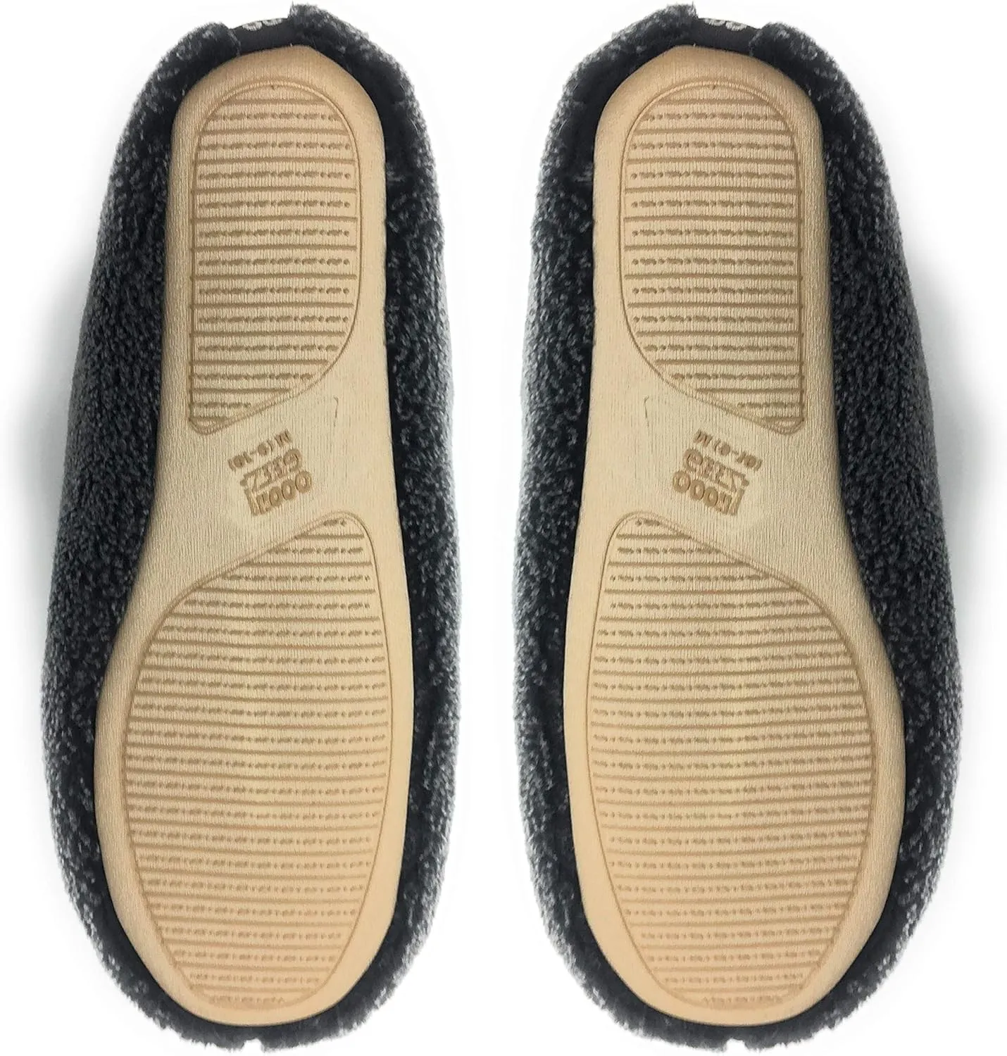 Oooh Yeah Men’s Non-Slip Solid Sherpa Fuzzy Slippers, Soft Cozy Fashion House Slippers for Indoor and Outdoor