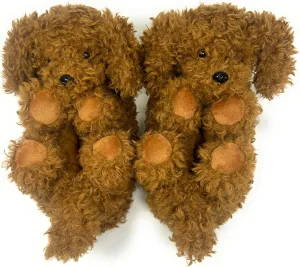 ooohyeah Funny Animal Hug Slippers for Women, Cute Plush Cozy Warm Slippers, Novelty Slippers with Grippers