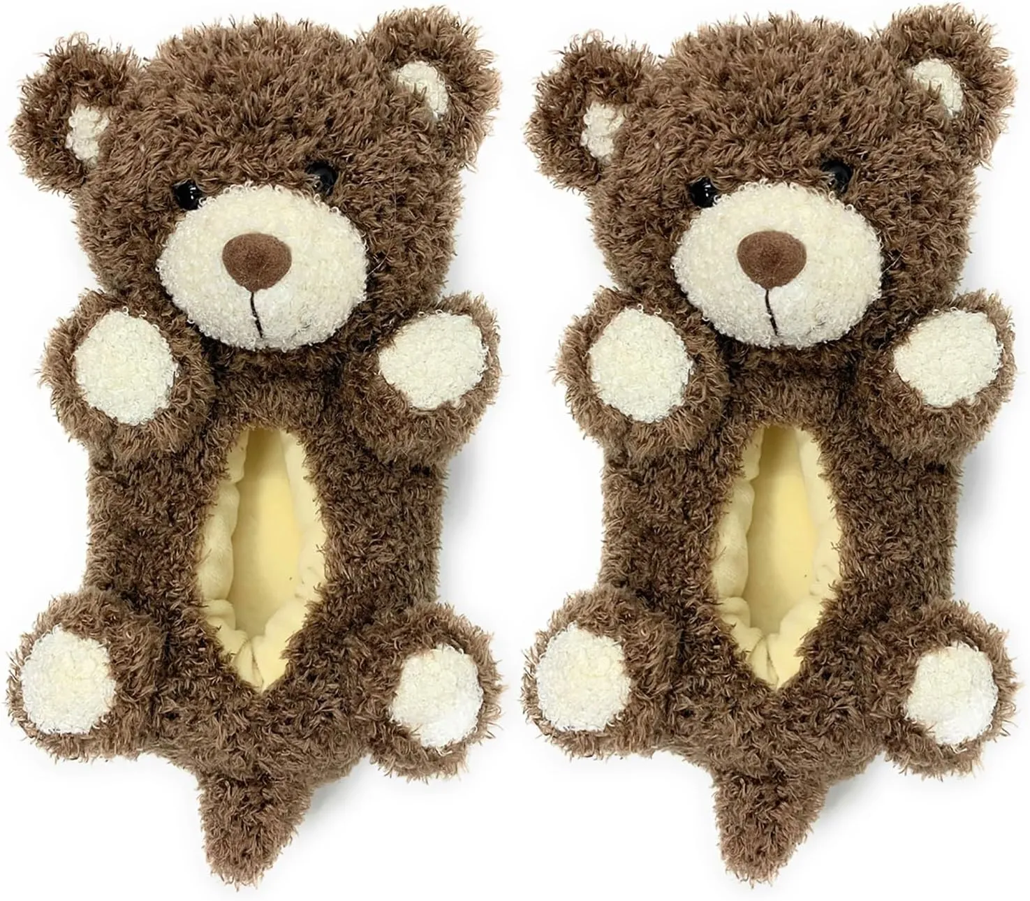 ooohyeah Funny Animal Hug Slippers for Women, Cute Plush Cozy Warm Slippers, Novelty Slippers with Grippers