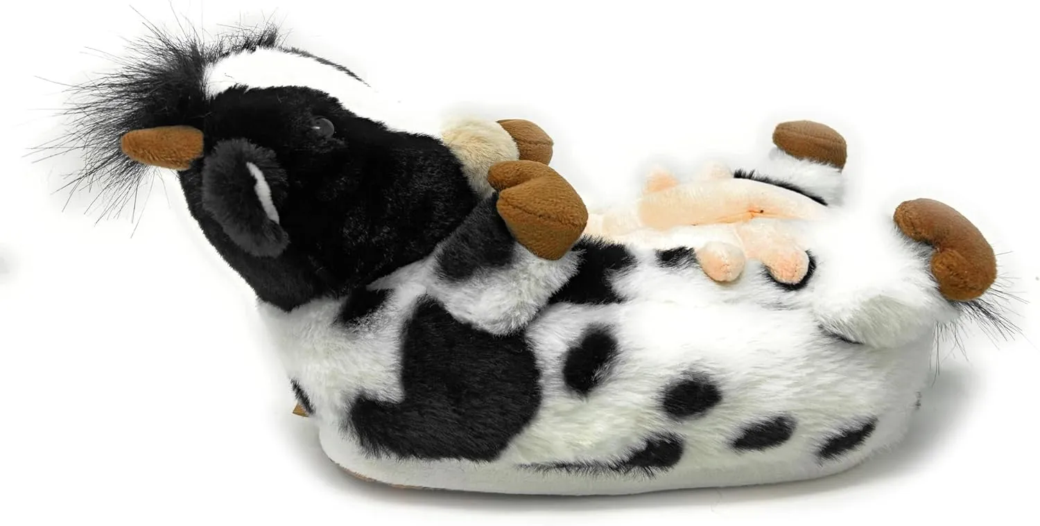 ooohyeah Funny Animal Hug Slippers for Women, Cute Plush Cozy Warm Slippers, Novelty Slippers with Grippers