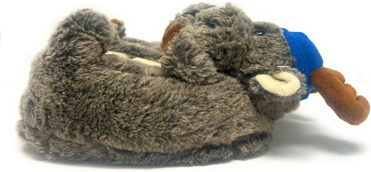 ooohyeah Funny Animal Hug Slippers for Women, Cute Plush Cozy Warm Slippers, Novelty Slippers with Grippers