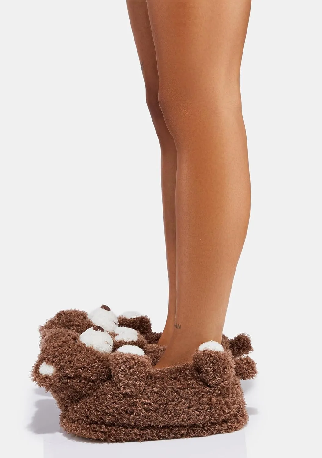 ooohyeah Funny Animal Hug Slippers for Women, Cute Plush Cozy Warm Slippers, Novelty Slippers with Grippers
